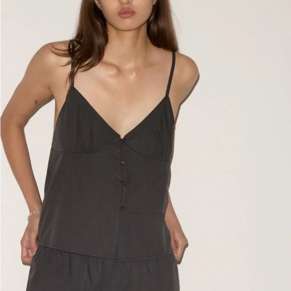 Deiji Studios Tops - DEIJI Seam Top — Black Stripe